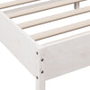 Sengeramme uten madrass hvit 135x190 cm heltre furu