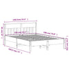 Sengeramme uten madrass brun 135x190 cm heltre furu