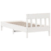 Sengeramme uten madrass hvit 90x190 cm heltre furu