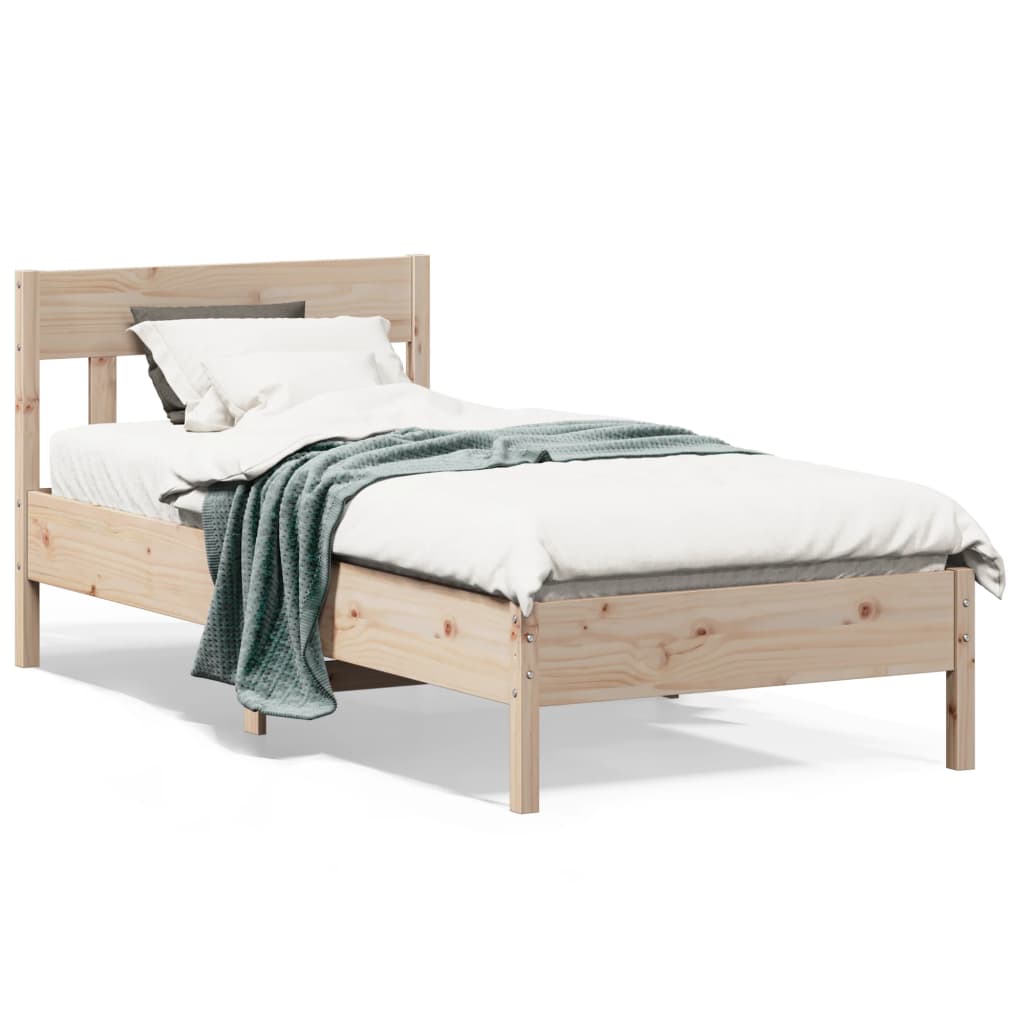 Sengeramme uten madrass 75x190 cm heltre furu