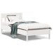 Sengeramme uten madrass hvit 75x190 cm heltre furu