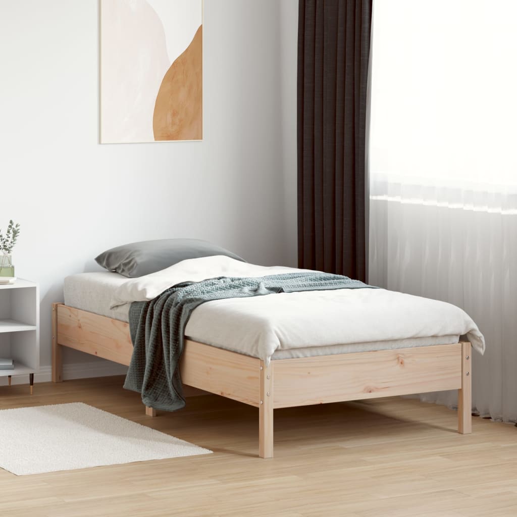 Sengeramme uten madrass 75x190 cm heltre furu