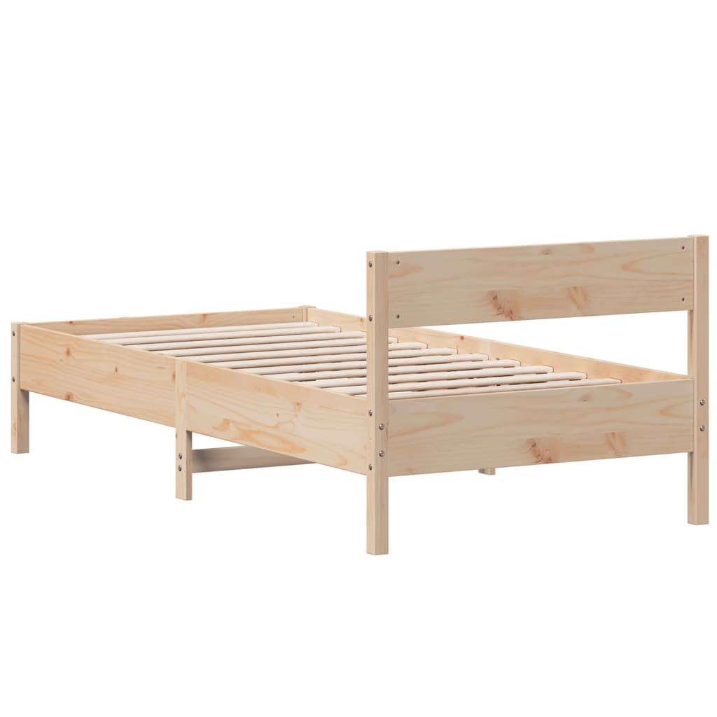Sengeramme uten madrass 75x190 cm heltre furu