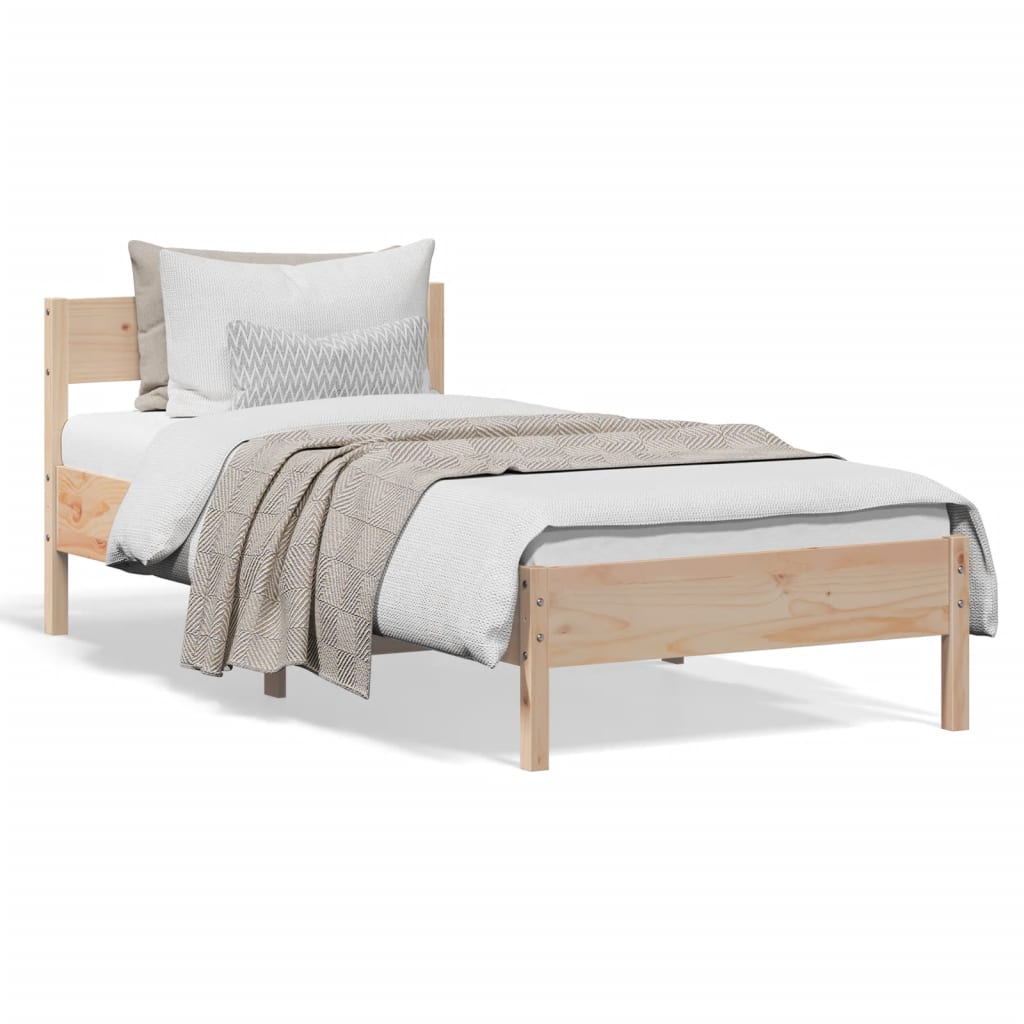 Sengeramme uten madrass 75x190 cm heltre furu