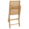 Sammenleggbare hagestoler 4 stk 48,5x61,5x87 cm heltre akasie