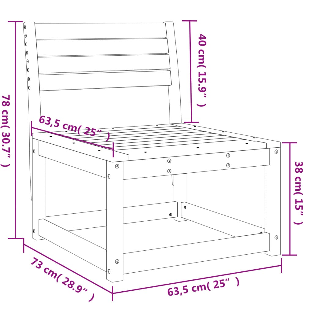 Hagesofa heltre furu