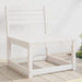 Hagesofa hvit heltre furu