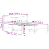 Sengeramme uten madrass 120x190 cm heltre furu