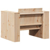 Hagesofa 79x60x62 cm heltre furu