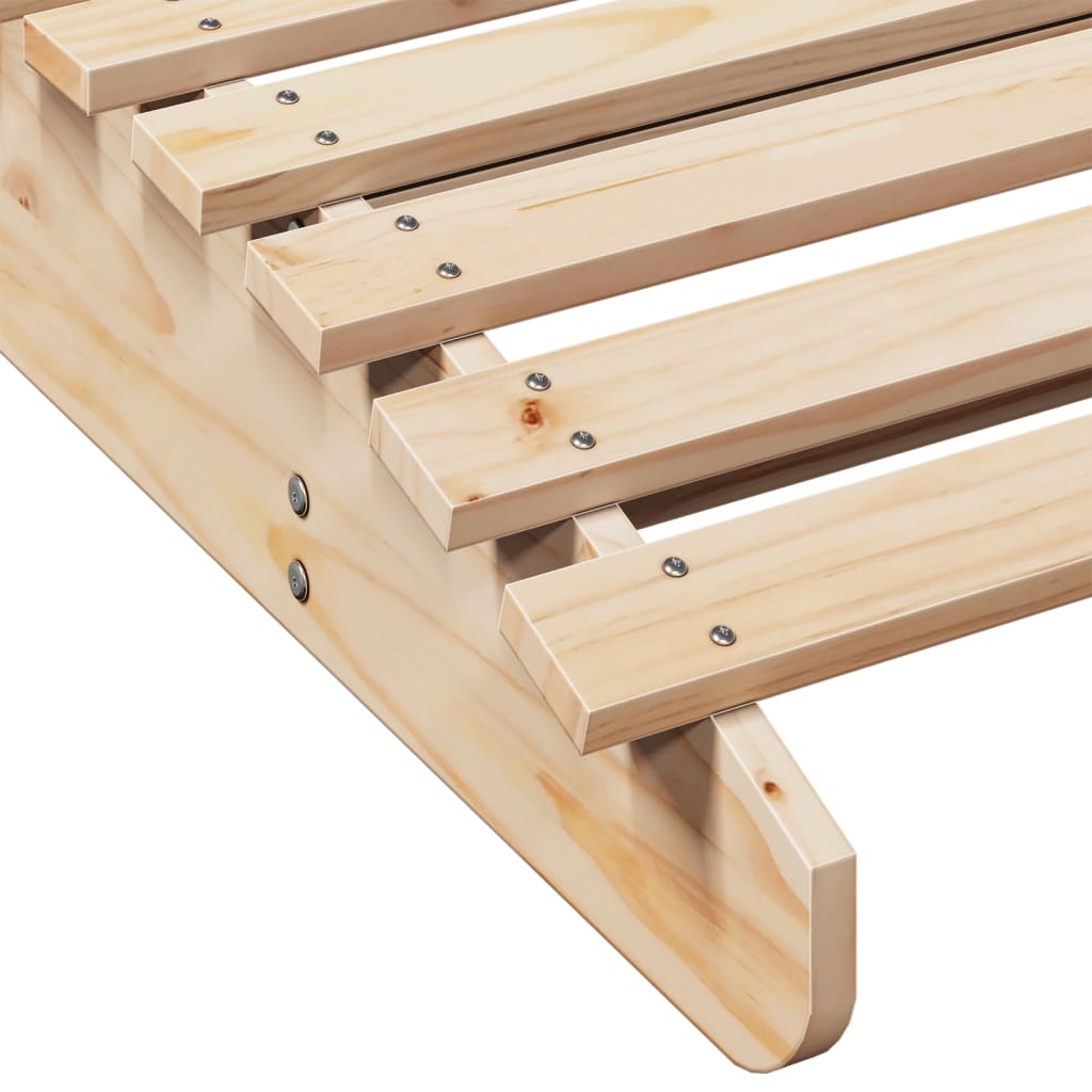 Solsenger 2 stk 205x60x31,5 cm heltre furu