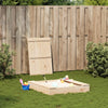 Sandkasse med lokk 111x111x19,5 cm heltre furu