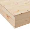 Sandkasse med lokk 111x111x19,5 cm heltre furu