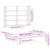 Sandkasse med lokk 111x111x19,5 cm heltre furu