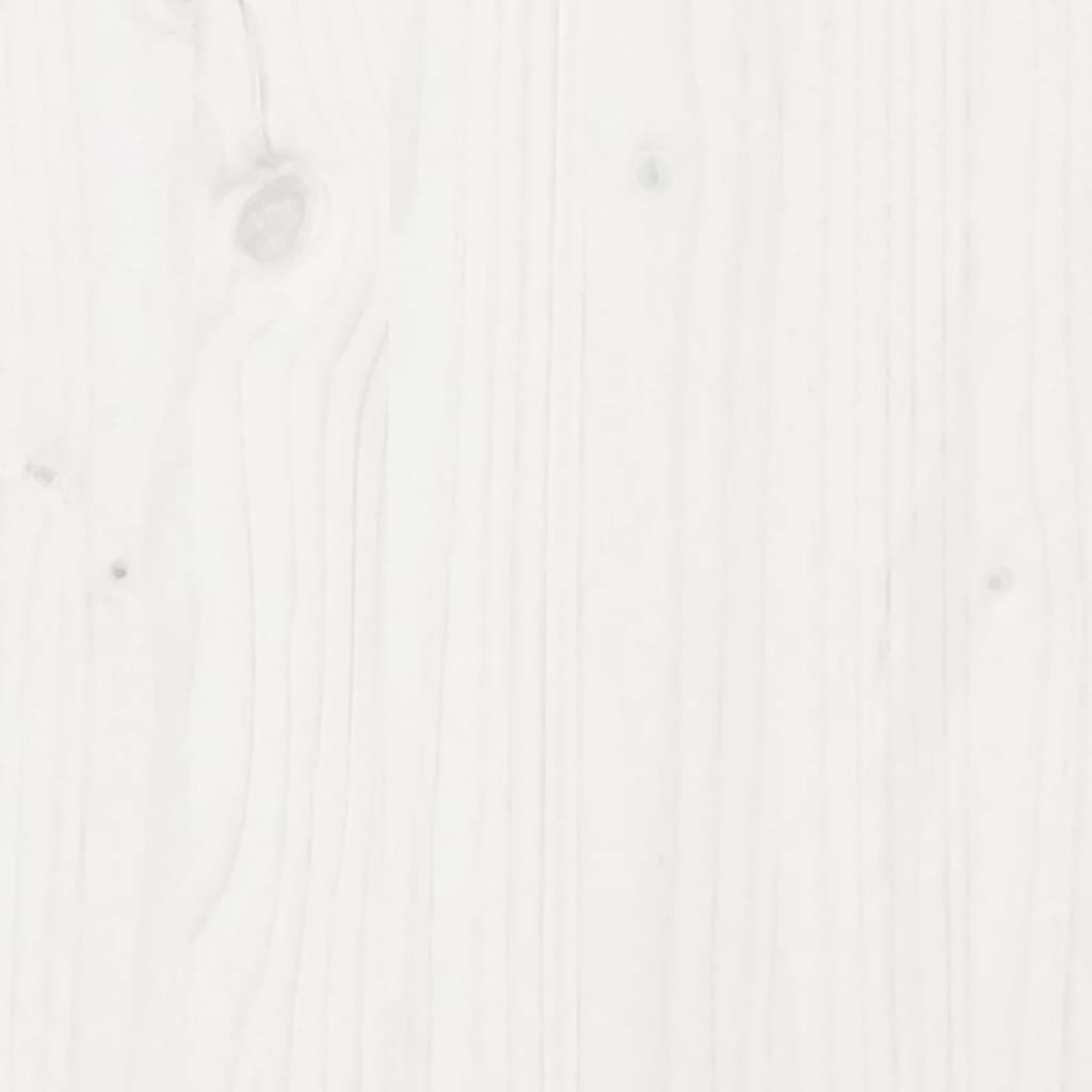 Sandkasse med lokk hvit 111x111x19,5 cm heltre furu