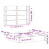 Sandkasse med lokk 111x111x19,5 cm heltre douglasgran