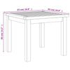Bistrosett 3 deler beige polyrotting og akasie