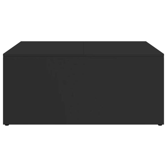 Stablebare salongbord 2 stk svart konstruert tre og metall