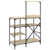 Bakehylle sonoma eik 90x40x132 cm konstruert tre og metall