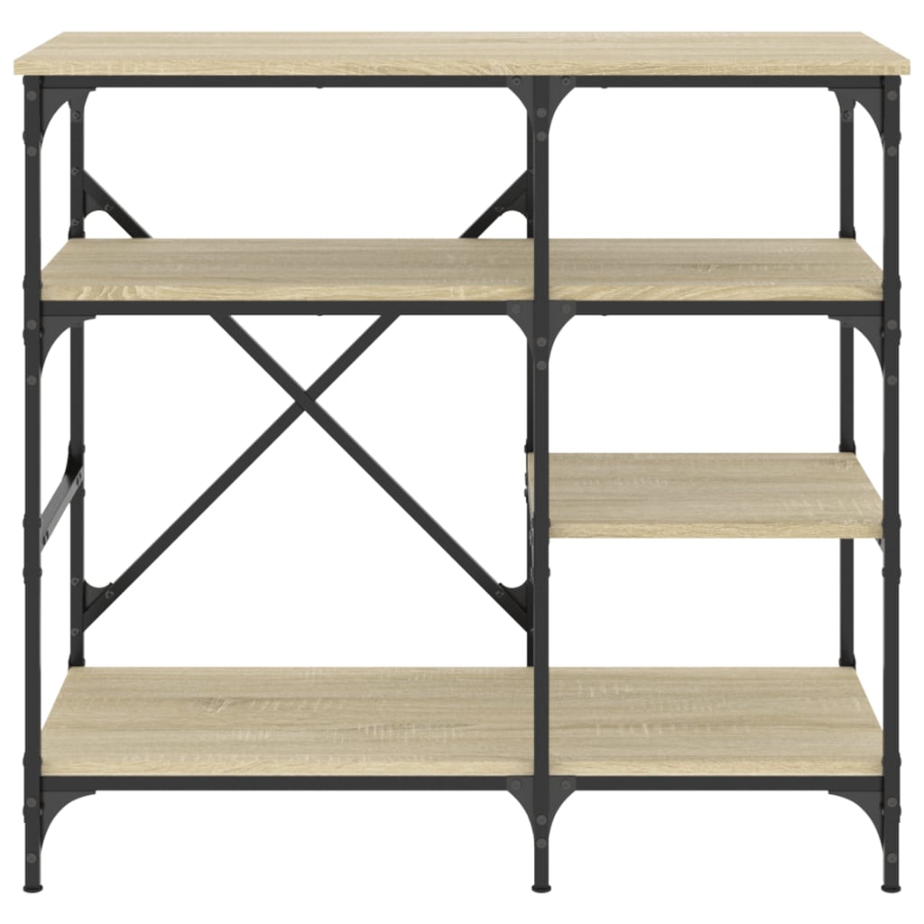 Bakehylle sonoma eik 90x40x84 cm konstruert tre og metall