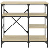 Bakehylle sonoma eik 90x40x84 cm konstruert tre og metall