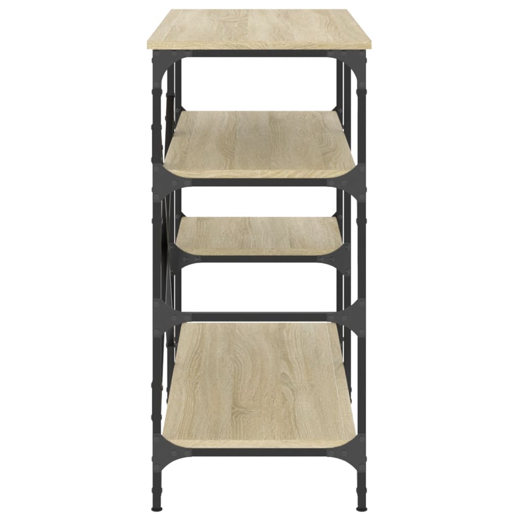 Bakehylle sonoma eik 90x40x84 cm konstruert tre og metall